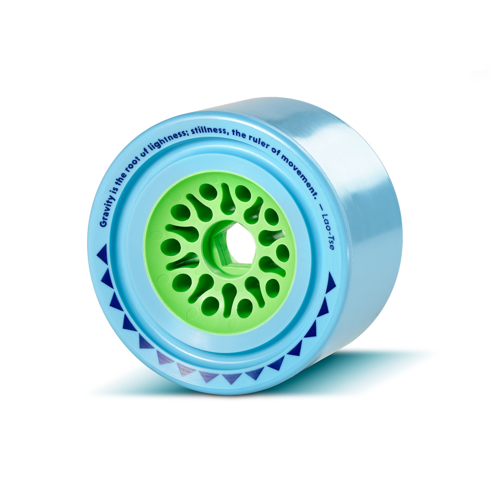 Orangatang 105mm Dad Bod 77a blue longboard skateboard wheel (back hero)