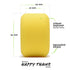 Orangatang 73mm Beefcake (86a, yellow) longboard skateboard wheel (infographic)