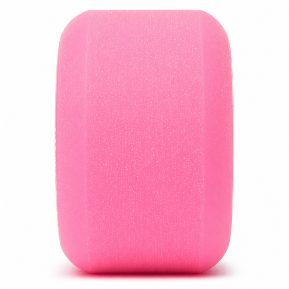 Orangatang 73mm Beefcake (83a, pink) longboard skateboard wheel (contact patch)