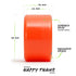 Orangatang 90mm Bee's Knees (80a, orange) longboard skateboard wheel,  infographic