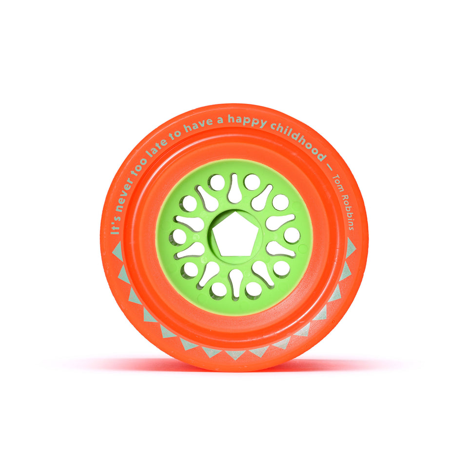 Orangatang 105mm Dad Bod 80a orange longboard skateboard wheel (back)